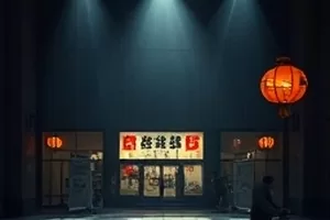 《霜降之夜》封面，结霜窗格与室内暖灯