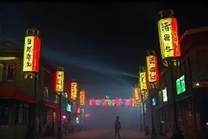 《雪落长安道》封面，落雪城墙上的一行脚印